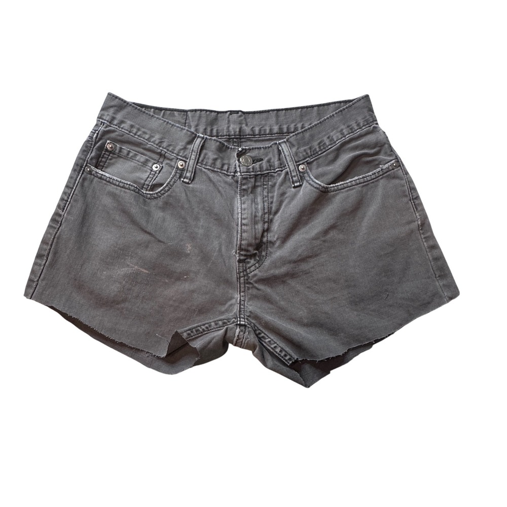 Levi's Shorts Womens 30 Black Cut‎ Off Denim Raw Hem Casual Summer Everyday